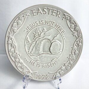 Frankoma Vintage Easter Plate Series “He is Risen” Hope & Resurrection 1972